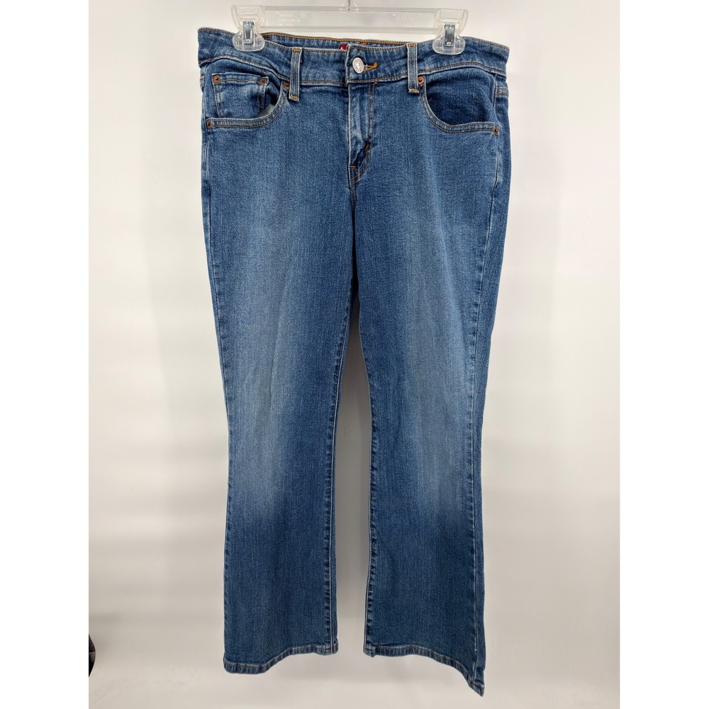Levi's 518 Superlow Bootcut‎ Jeans Womens 9 JR S Medium Wash Stretch Y2K